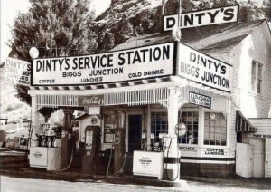 Dinty's Motel and Gas, Biggs, Oregon. Date unknown.