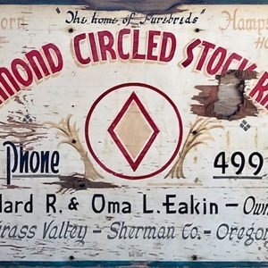 Eakin Stock Ranch Sign. Photos by Justesen and Hulbert.