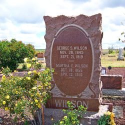 Kent Cemetery, George S. Wilson and Martha E Wilson