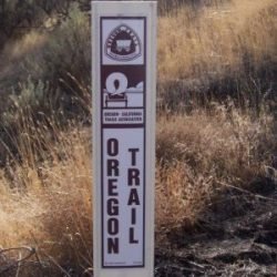Photo of Oregon Trail Marker near Biggs, Oregon