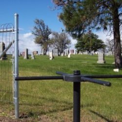 Sun Rise Cemetery turnstile