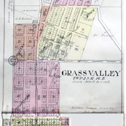 Plat Map of Grass Valley, Oregon.