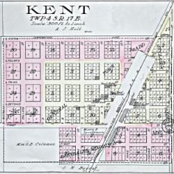 Plat Map of Kent, Oregon